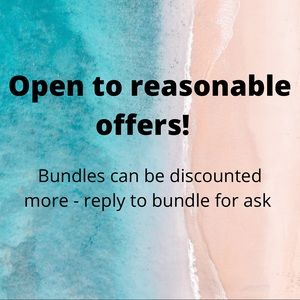 Open to reasonable offers!